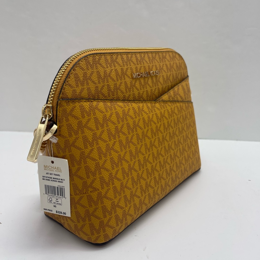 Michael Kors Jet Set Travel Md Logo Dome Crossbody XCROSS XBODY
Marigold 
NWT - Picture 3 of 16